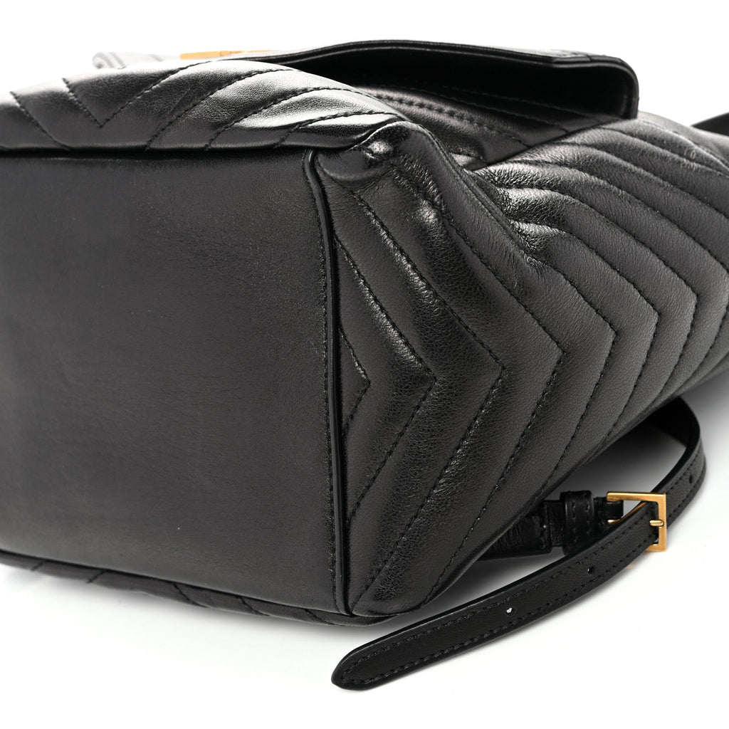 Lambskin Matelasse Monogram Joe Backpack Black