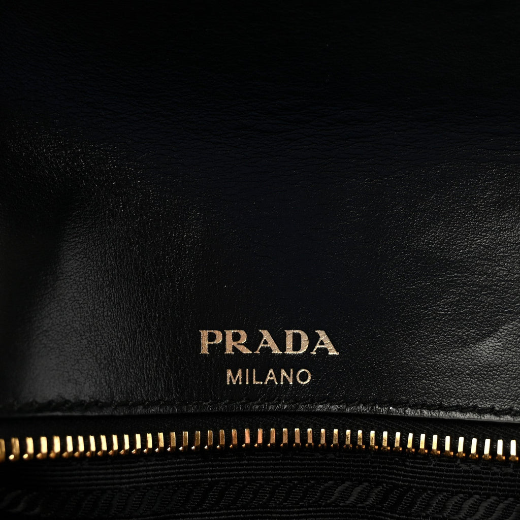 Saffiano Flap Shoulder Bag Black