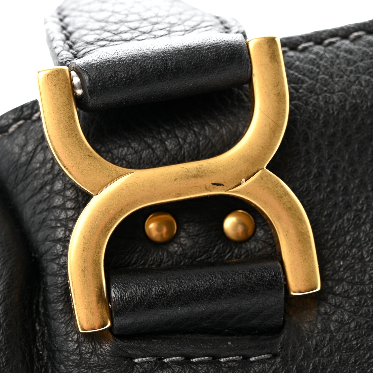 Calfskin Medium Marcie Satchel Black