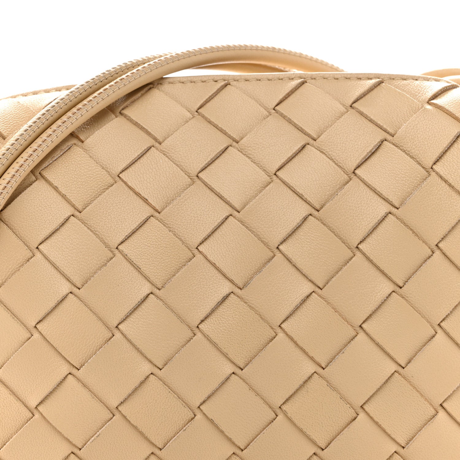 Nappa Intrecciato Mini Loop Camera Bag Porridge