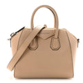 Sugar Goatskin Mini Antigona Beige Camel