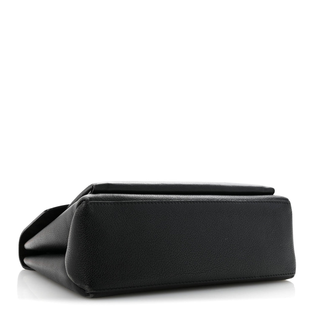 Soft Calfskin My Lockme Studs Black
