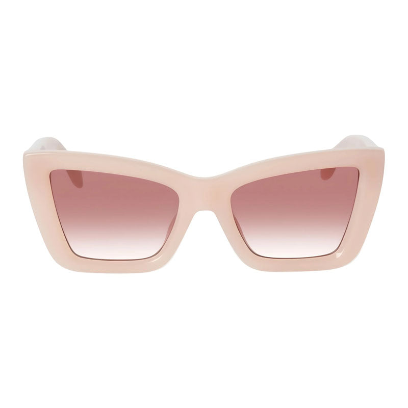 Palm Angels Sunglasses Cat Eye Full Rim, Light Havana Frame and Green Gradient Lens PERI091ROSEVILLE1954