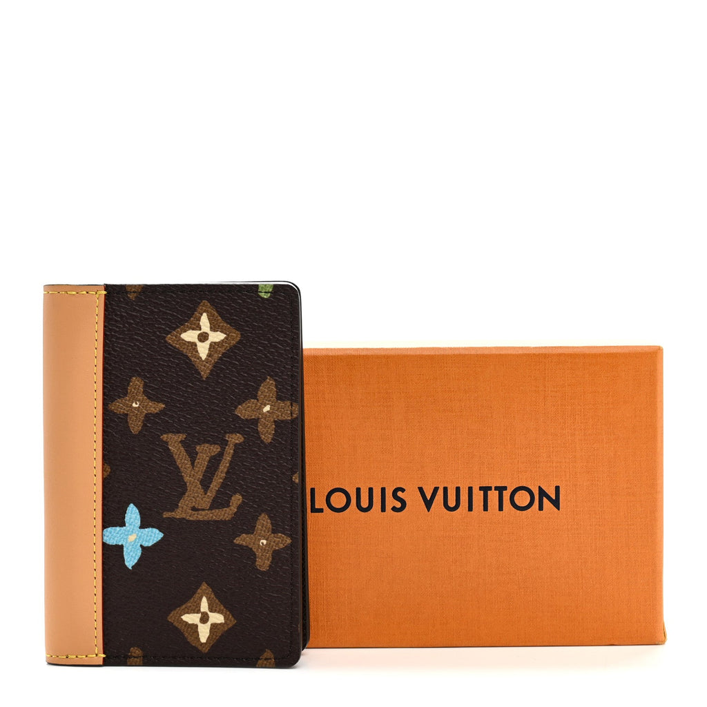 Monogram Craggy Pocket Organizer Chocolate