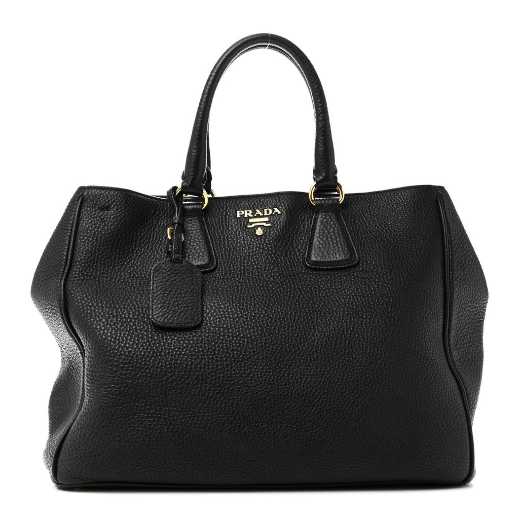 Vitello Daino Tote Black