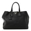 Vitello Daino Tote Black