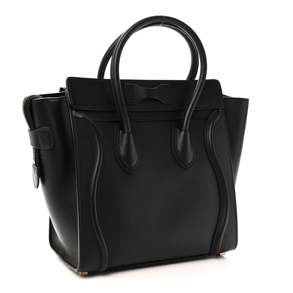 Smooth Calfskin Micro Luggage Black