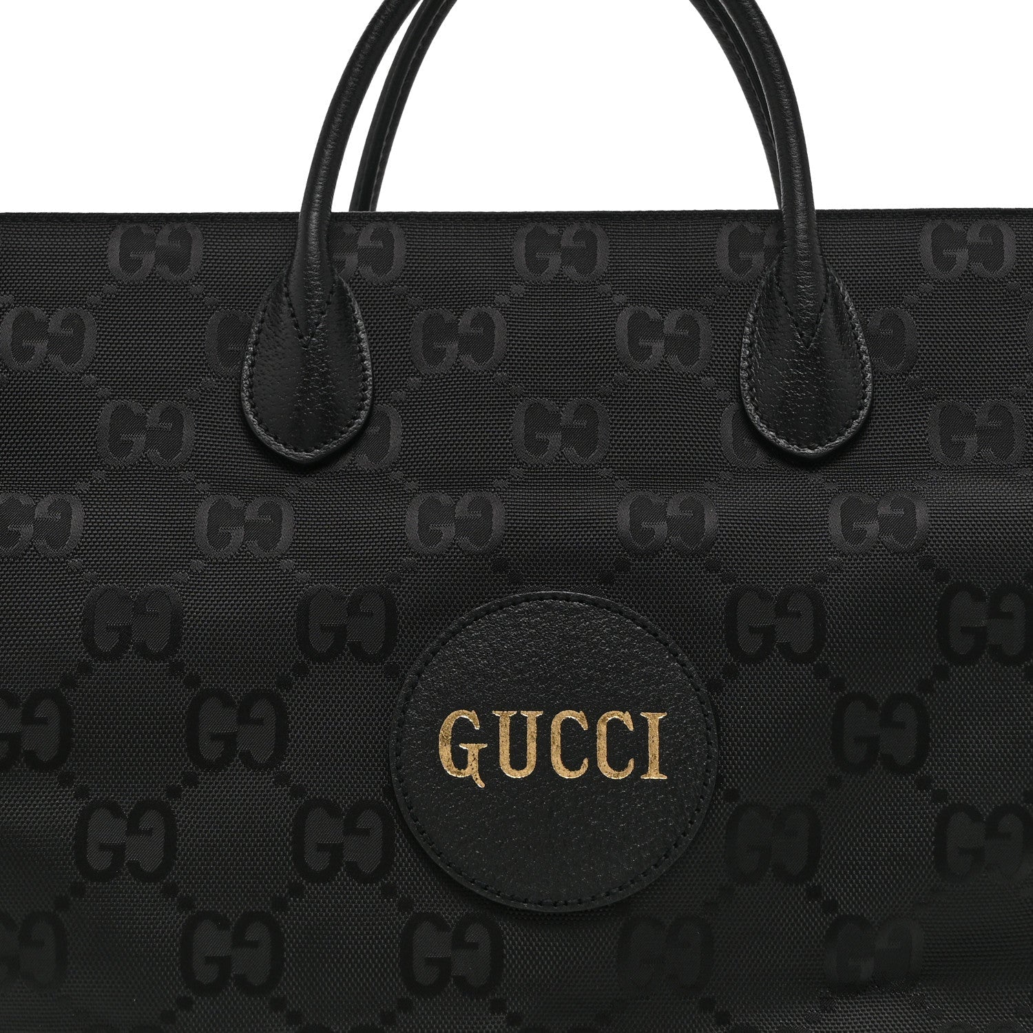 Econyl Nylon Monogram Large Off The Grid Tote Bag Black