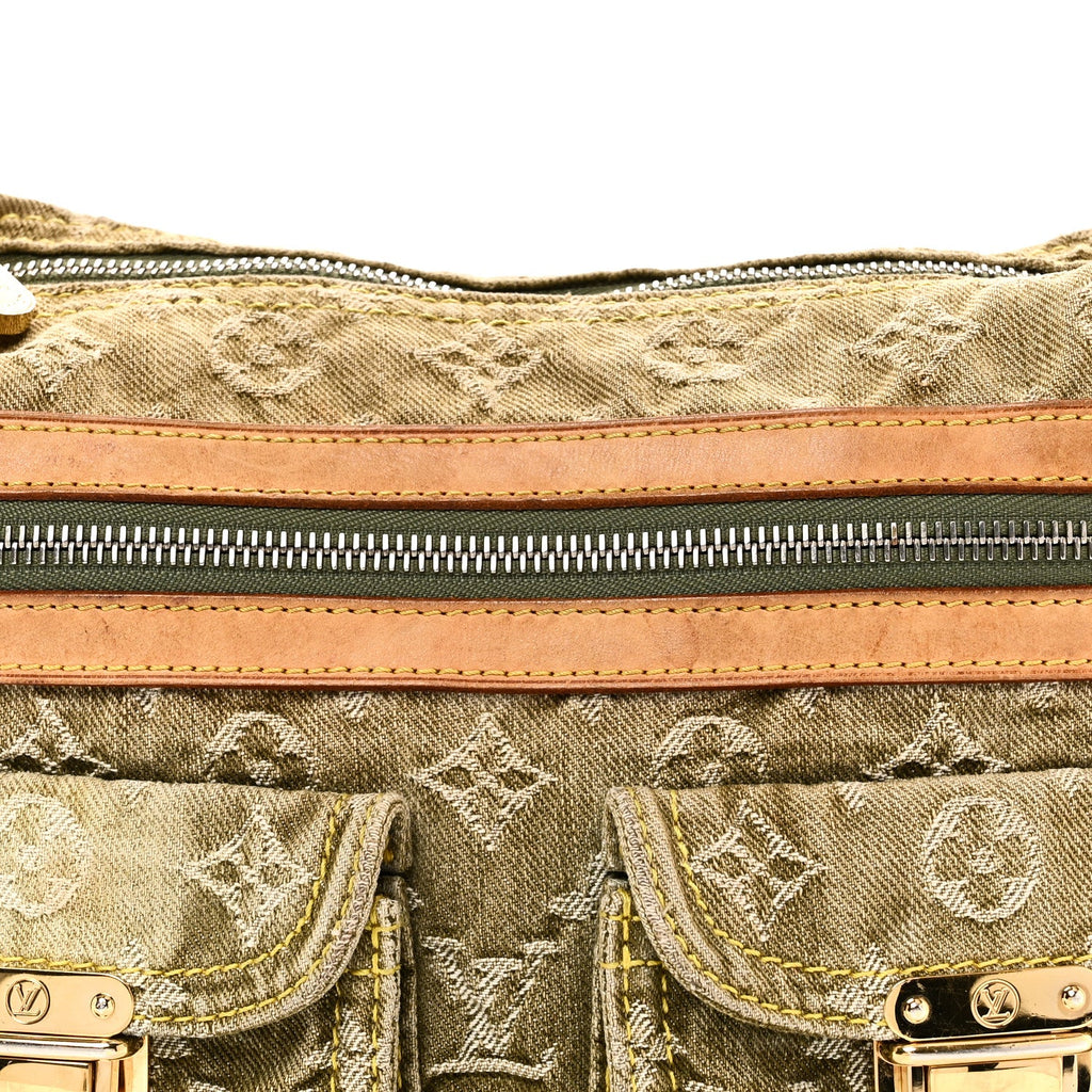 Monogram Denim Baggy PM Lichen