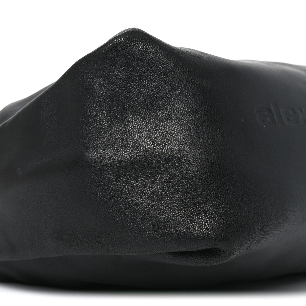 Lambskin Mini Scrunchie Bag Black