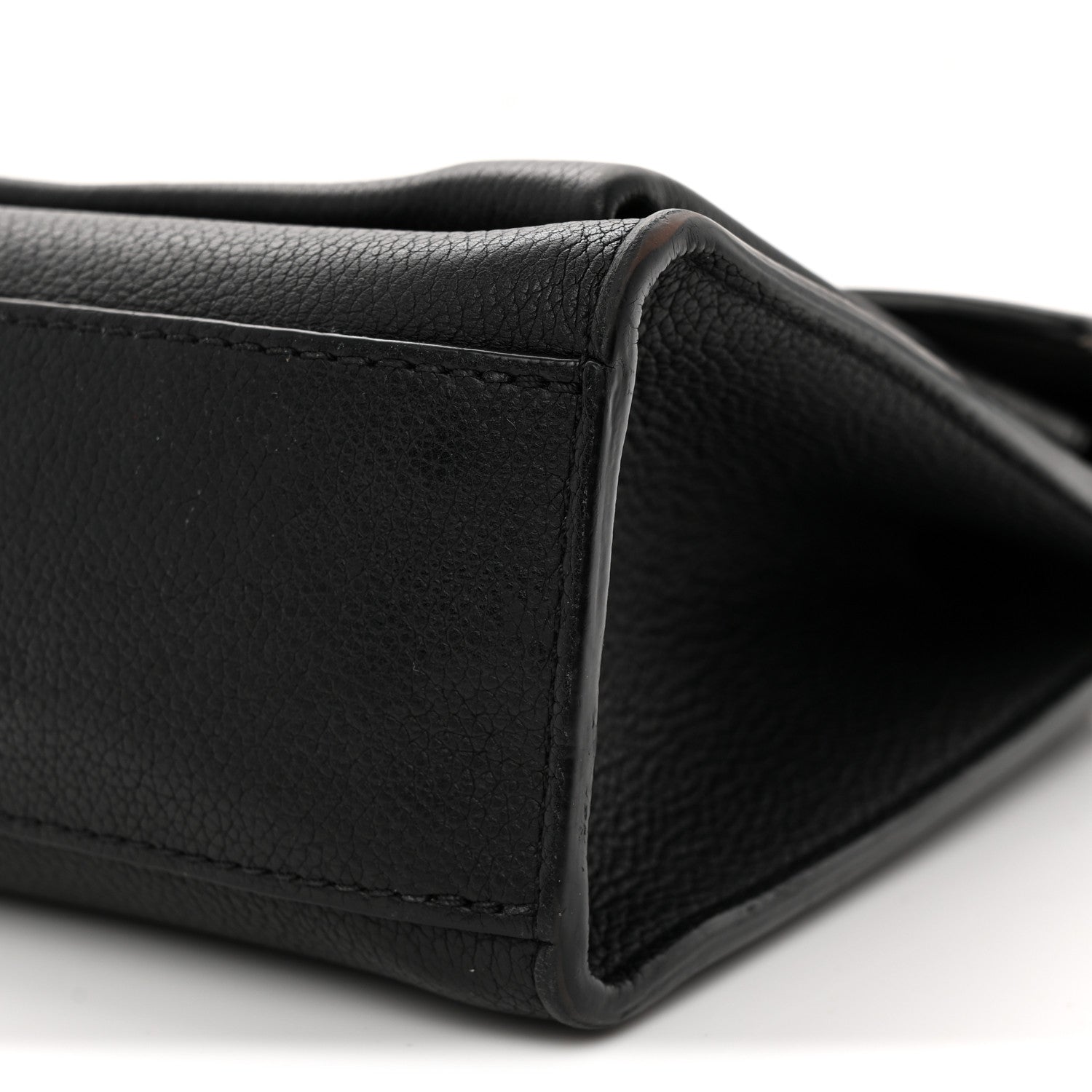 Soft Calfskin My Lockme Chain Bag BB Black