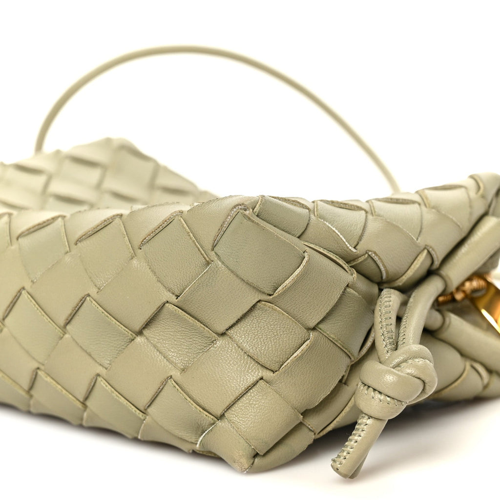 Nappa Intrecciato Mini Loop Camera Bag Travertine
