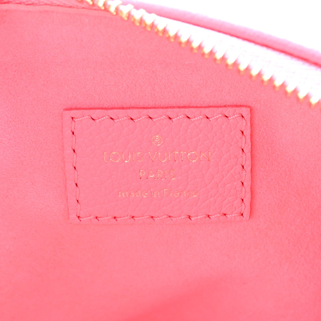 Calfskin Embossed Monogram Coussin BB Rose Fluo