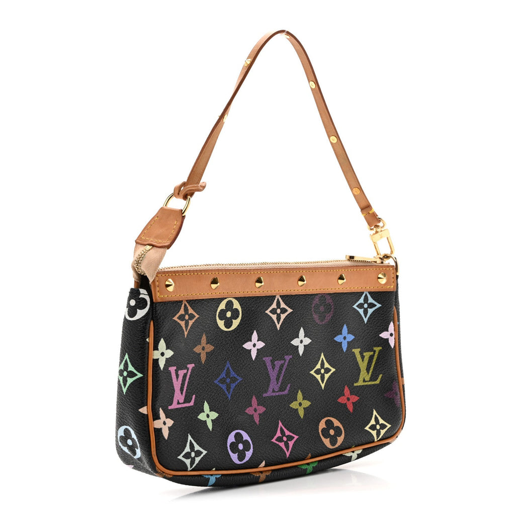 Monogram Multicolor Pochette Accessories Black