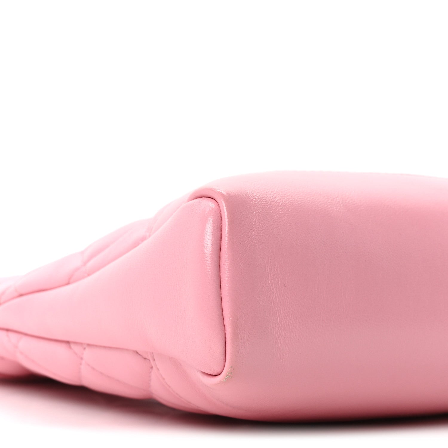 Shiny Lambskin Quilted Mini 31 Shopping Bag Light Pink