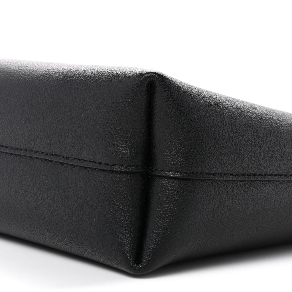 Calfskin Toy Shopping Tote Black