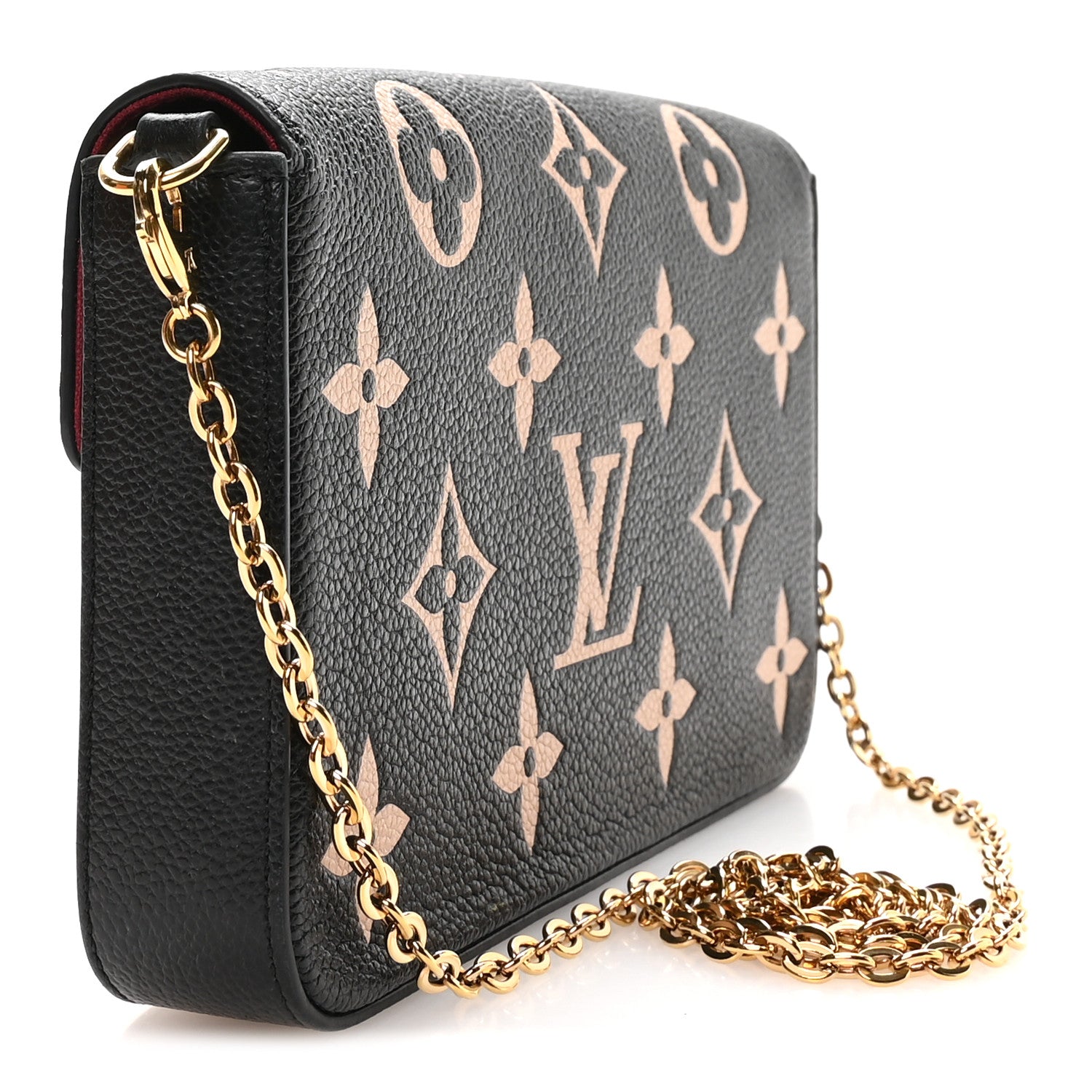 Empreinte Monogram Giant Felicie Pochette Black Beige