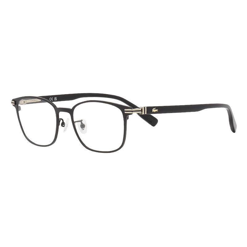 Lacoste Eyeglasses Rectangle Full Rim, Black Frame and Clear Demo Lens Lens L2530LB002