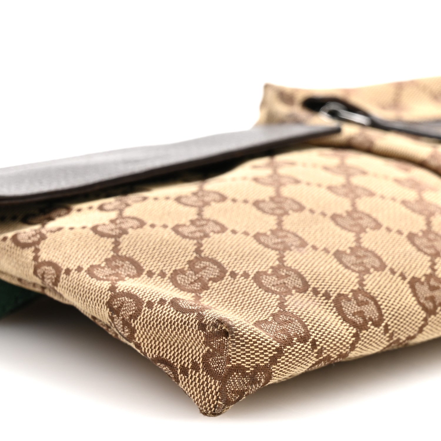 Monogram Web Belt Bag Dark Brown