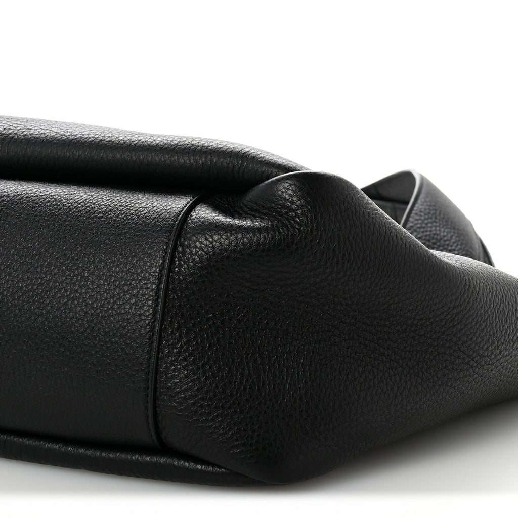 Grained Deerskin Bea Tote Black