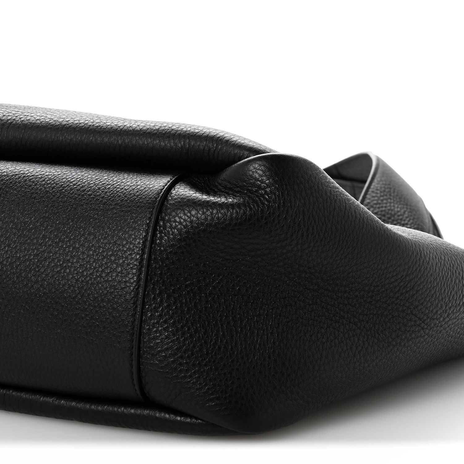Grained Deerskin Bea Tote Black