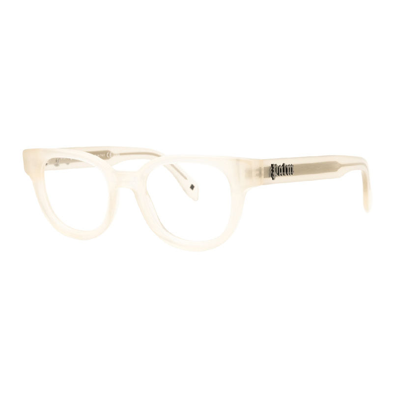 Palm Angels Eyeglasses Round Full Rim, Light Pink Frame and Clear Demo Lenses Lens PERJ01BSTYLE1B3B00