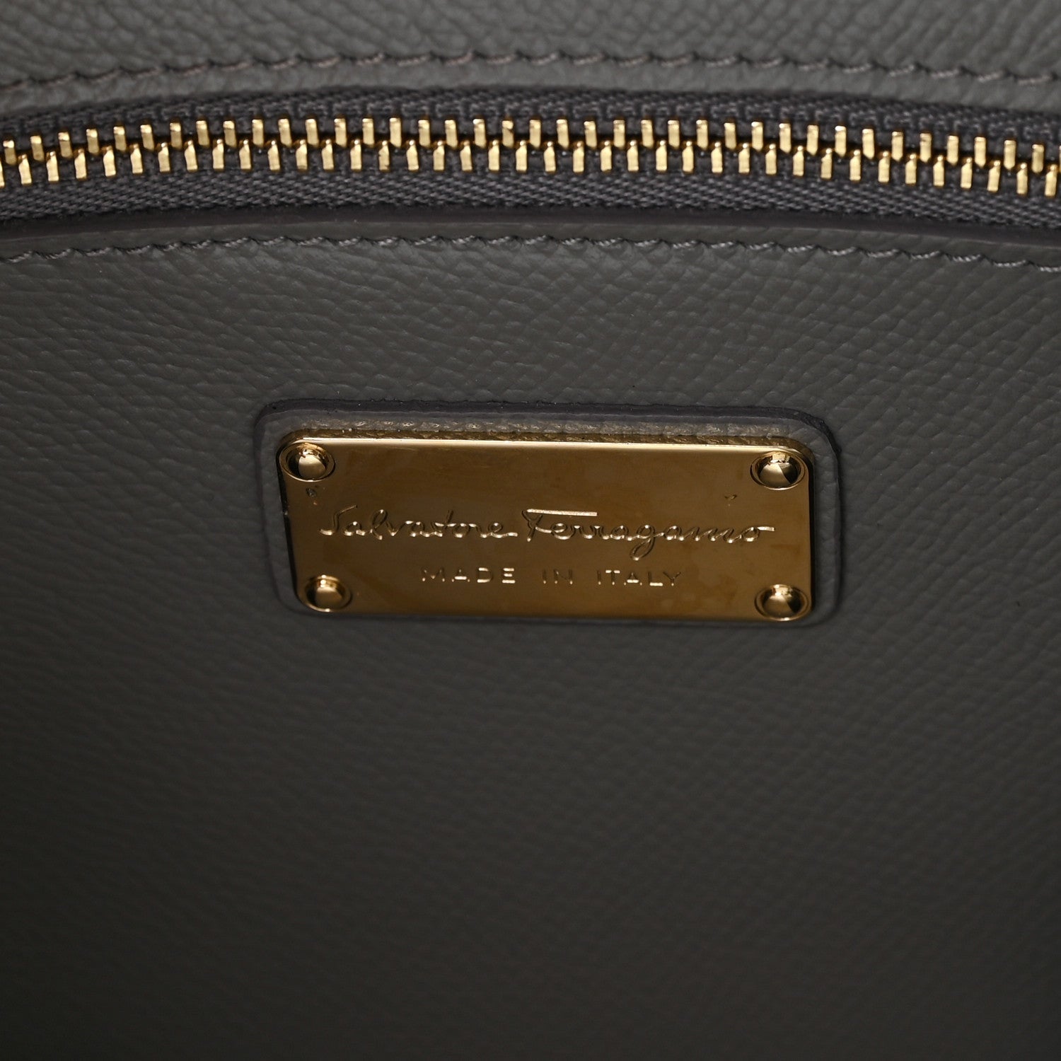 Hammered Calfskin Today Satchel Grey