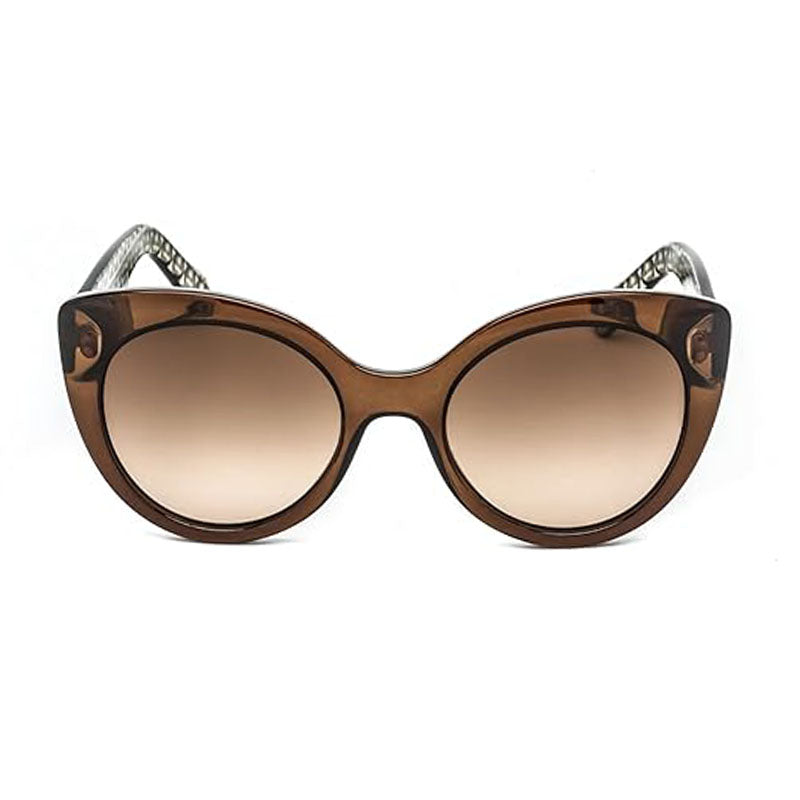 Salvatore Ferragamo Sunglasses Cat Eye Full Rim, Black Frame and Grey Gradient Lens SF964S003
