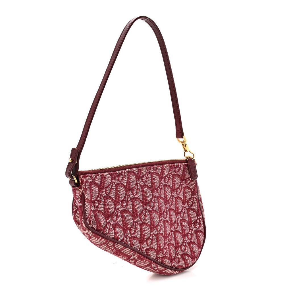 Monogram Mini Saddle Pochette Burgundy