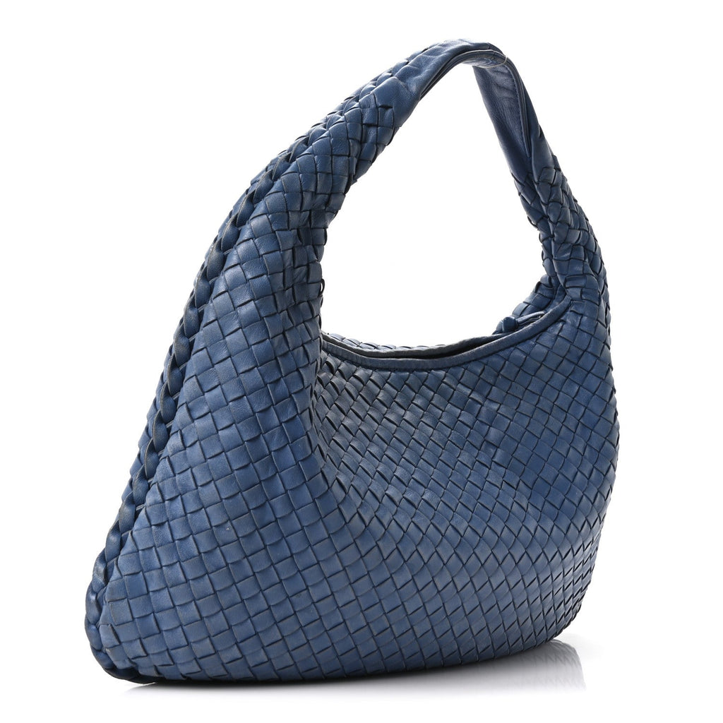 Nappa Intrecciato Medium Veneta Hobo Oceano
