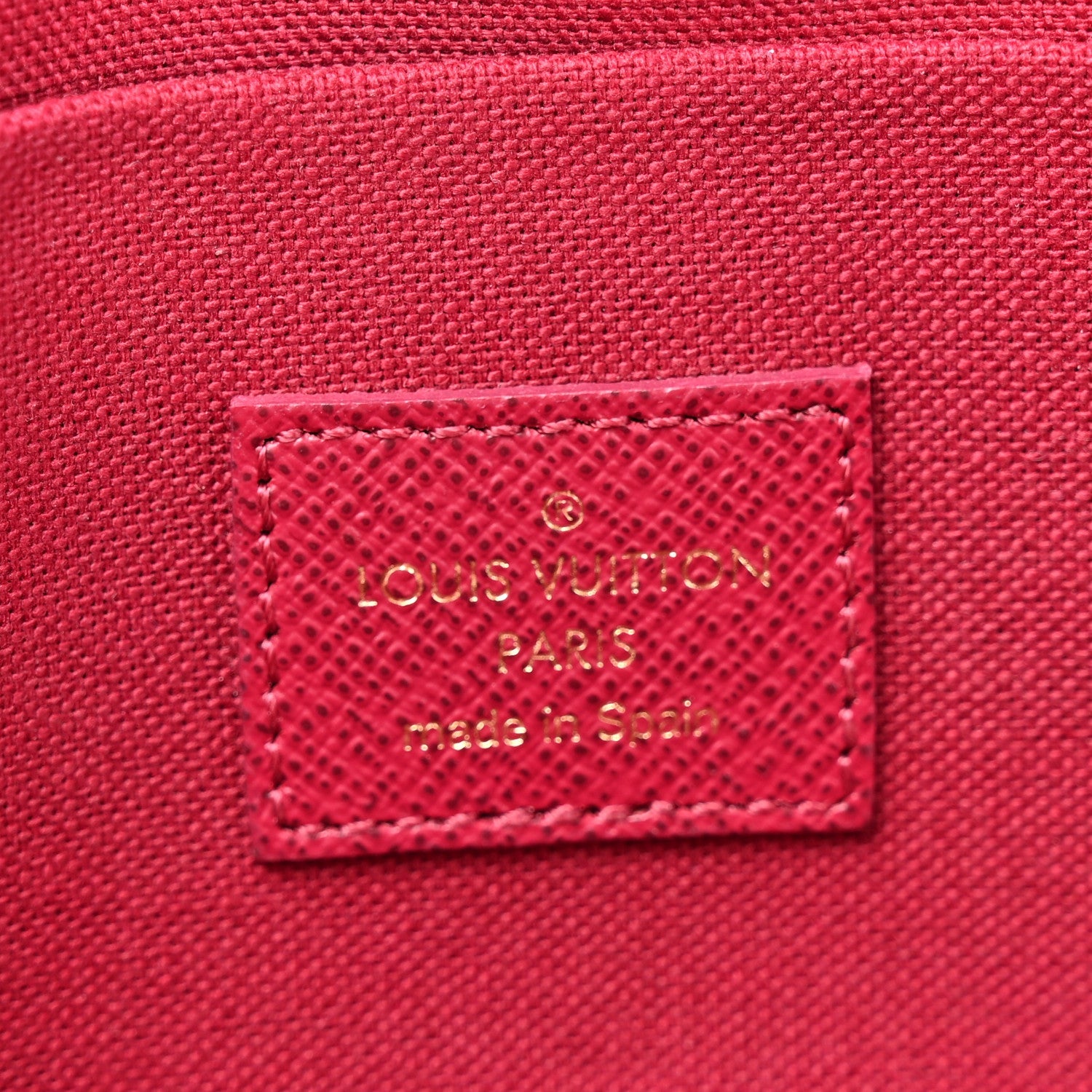 Monogram Pochette Felicie Chain Wallet Fuchsia