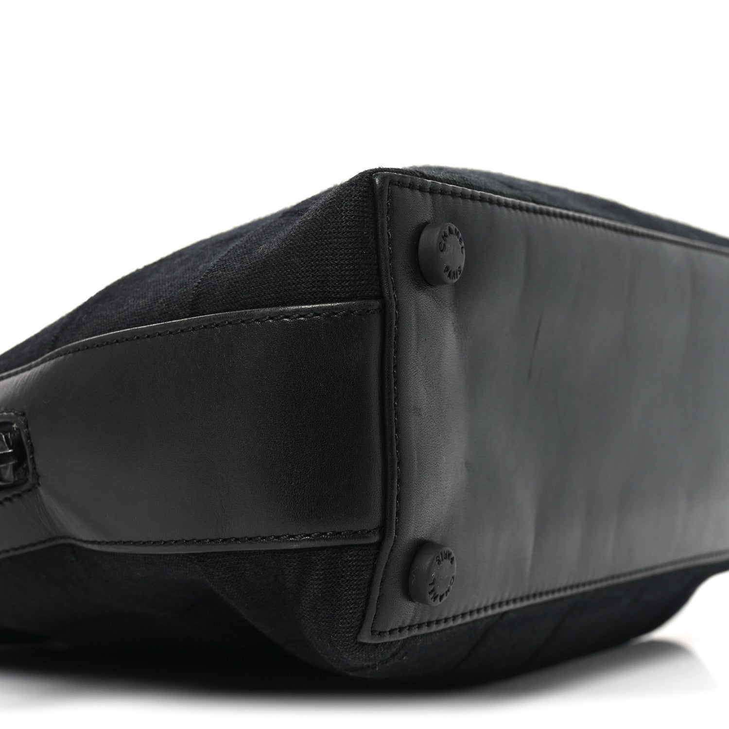 Jersey Quilted Chocolate Bar Shoulder Bag Black