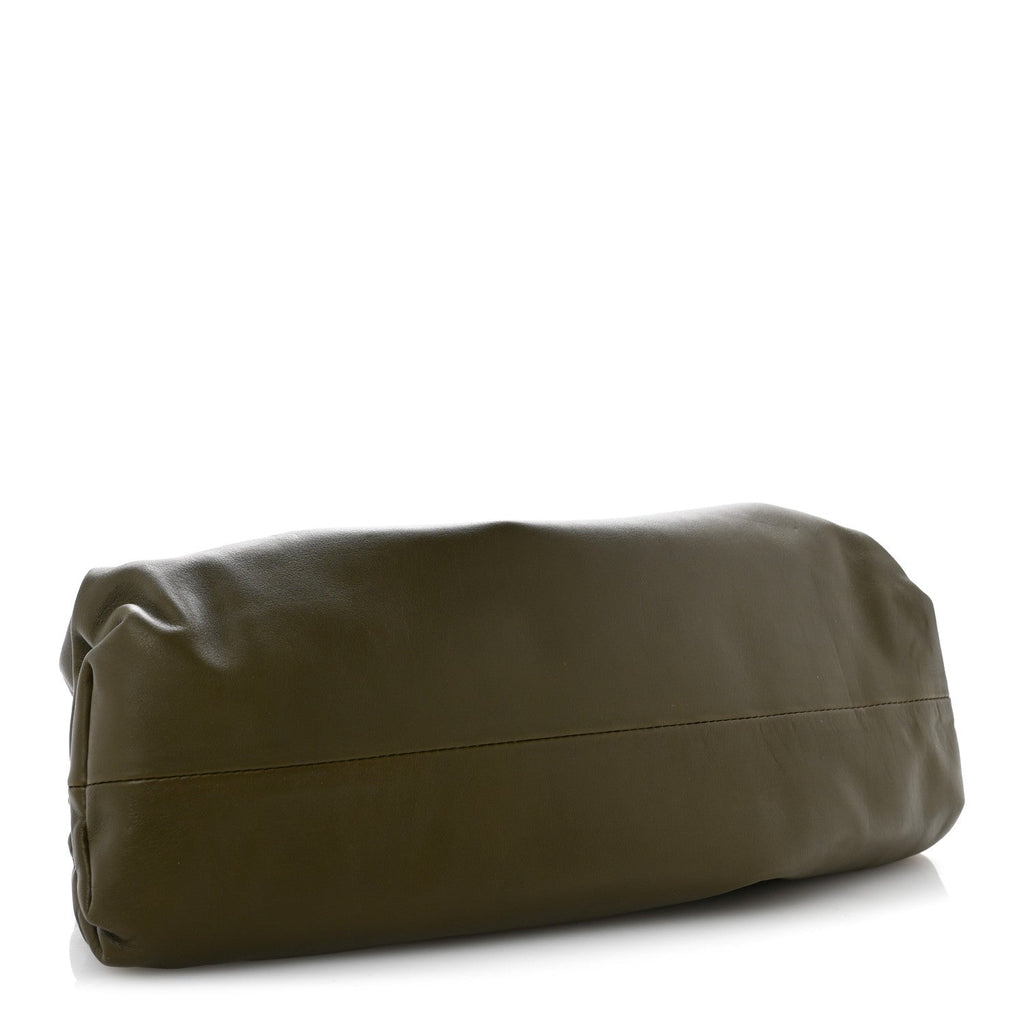 Smooth Butter Calf The Pouch Oversized Clutch Mud