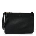 Lambskin Small Trio Crossbody Bag Black