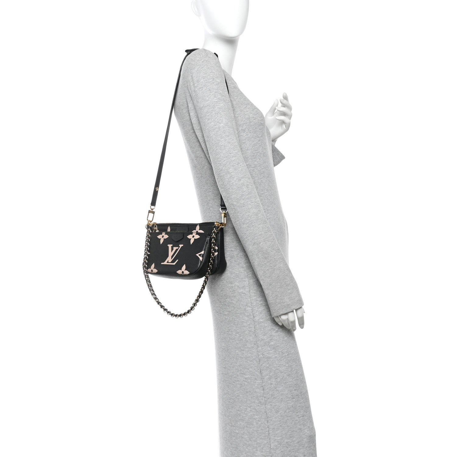 Empreinte Monogram Giant Multi Pochette Accessories Black Beige