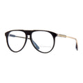 Victoria Beckham Eyeglasses Aviator Full Rim, Havana Frame and Clear Demo Lenses Lens VB2602215