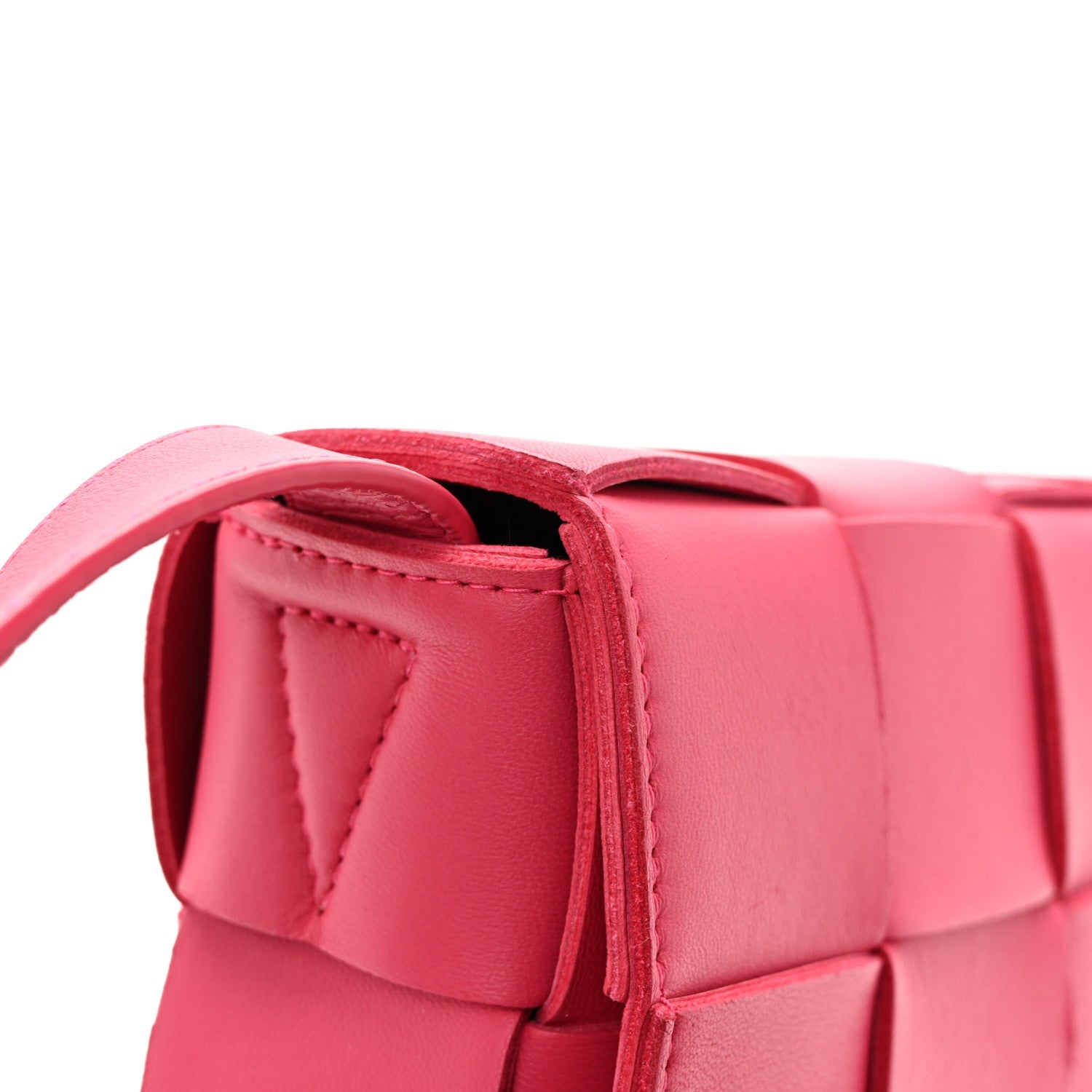 Lambskin Maxi Intrecciato Cassette Crossbody Bag Lollipop