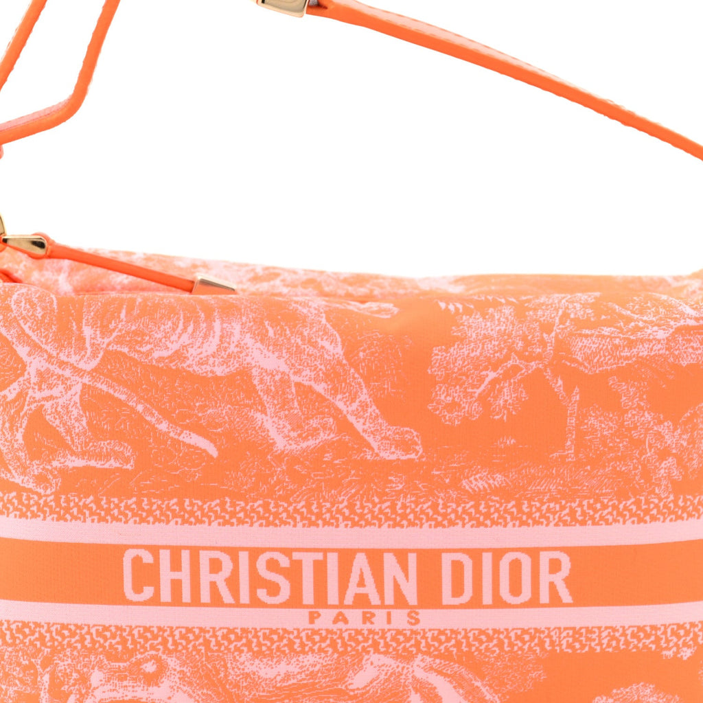 Technical Fabric Toile De Jouy DiorTravel Nomad Pouch Orange