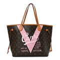 Monogram Sydney V Neverfull MM Rose Ballerine