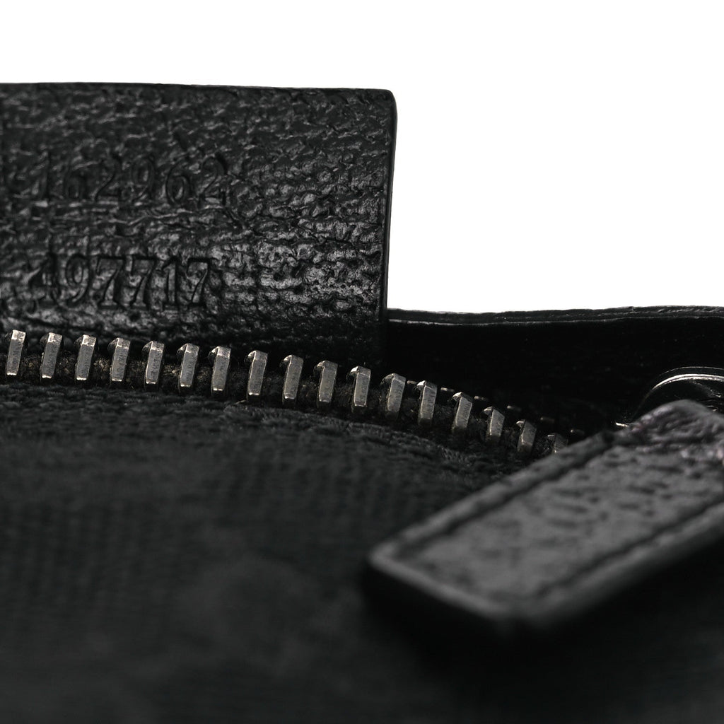 GG Monogram Double Pocket Belt Bag Black