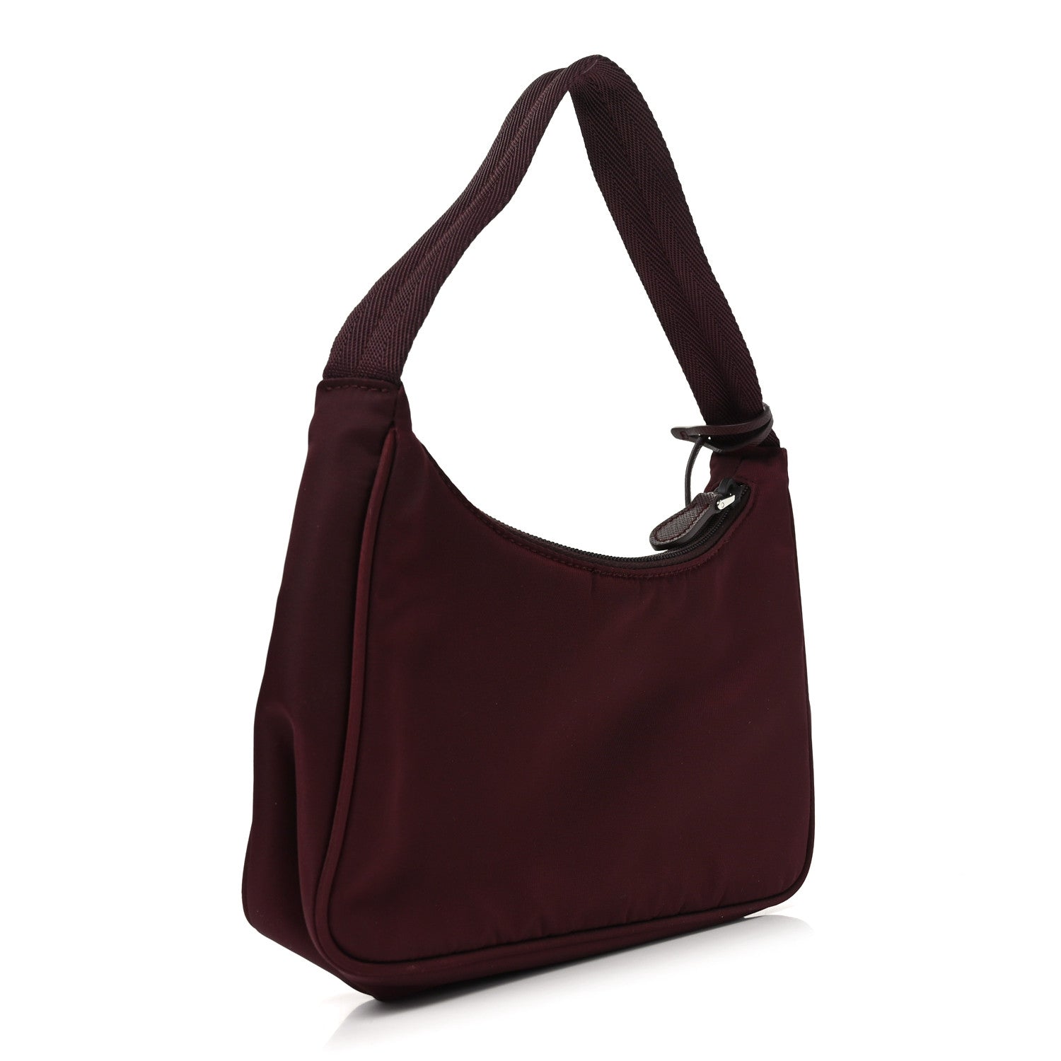 Tessuto Nylon Saffiano Mini Re-Edition 2005 Bag Bordeaux