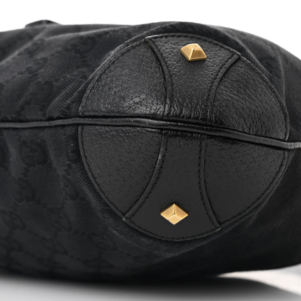 Monogram Piston Lock Jackie O Hobo Black