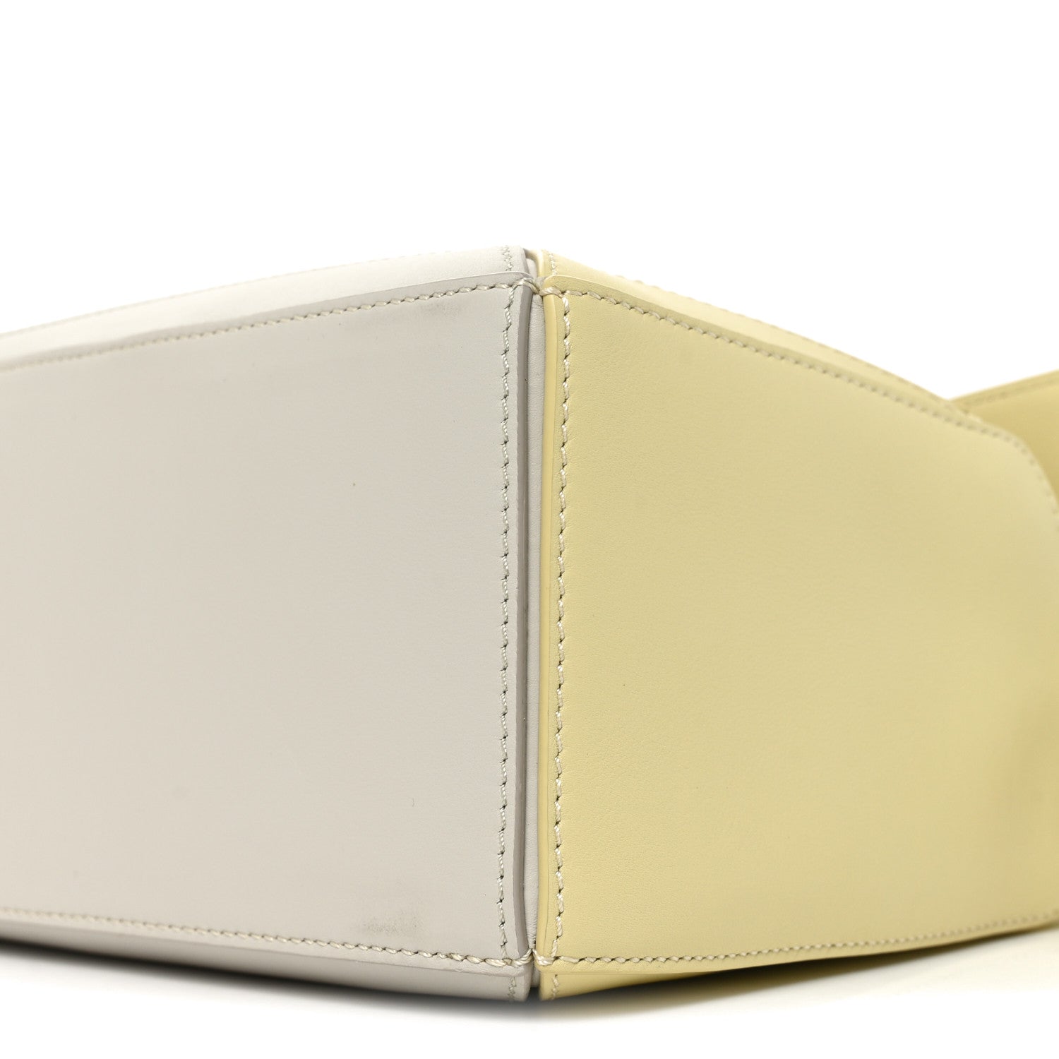 X ALBERS Nappa Calfskin Small Puzzle Bag Pale Grey Light Citrine