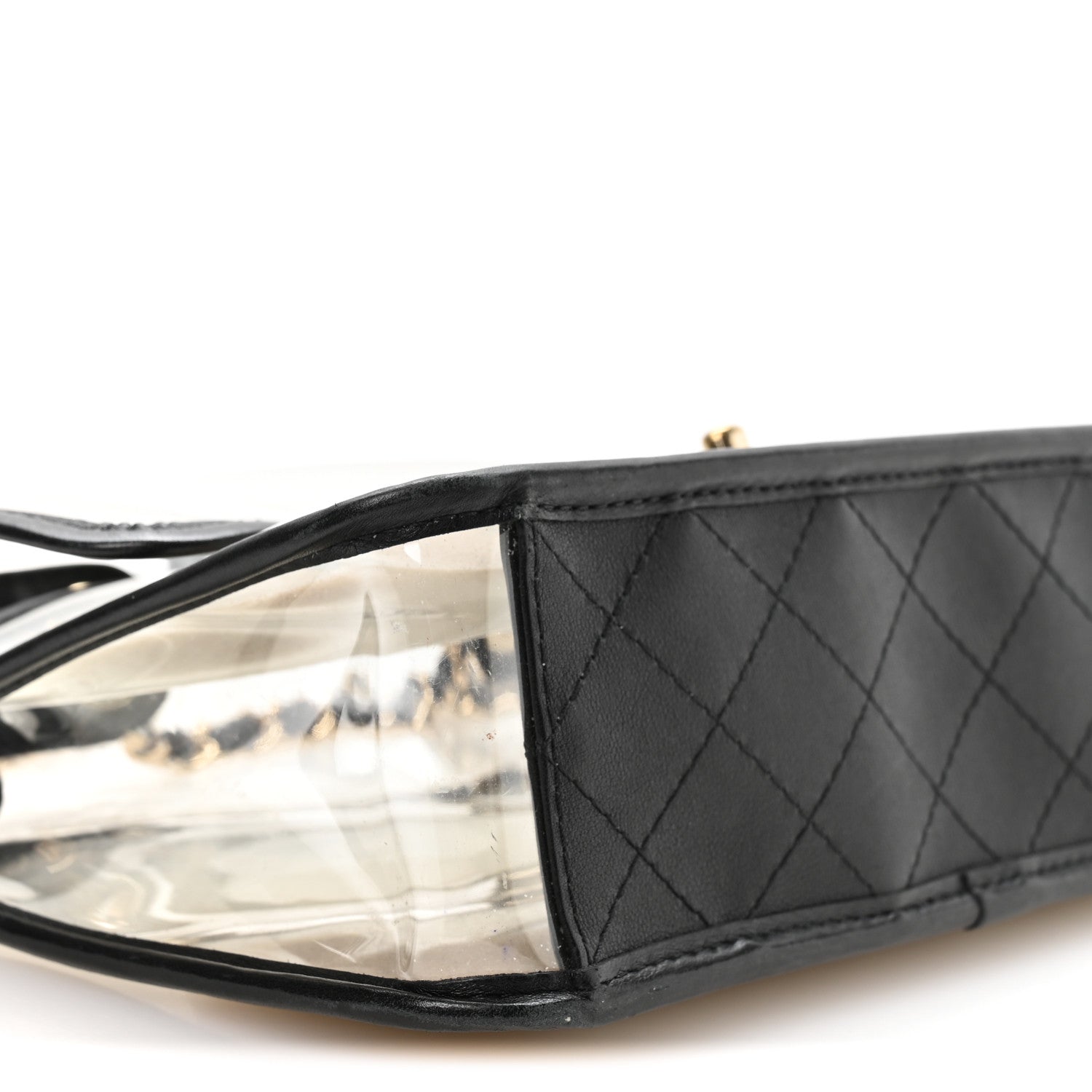 Lambskin PVC Medium Sand By The Sea Flap Black