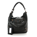 Agneau Giant 21 Rose Gold Hardware Day Hobo Black