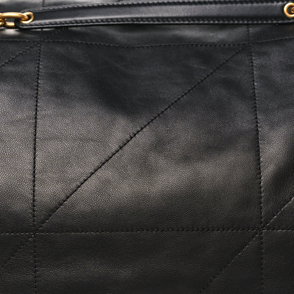 Lambskin Matelasse Monogram Large Jamie 4.3 Black