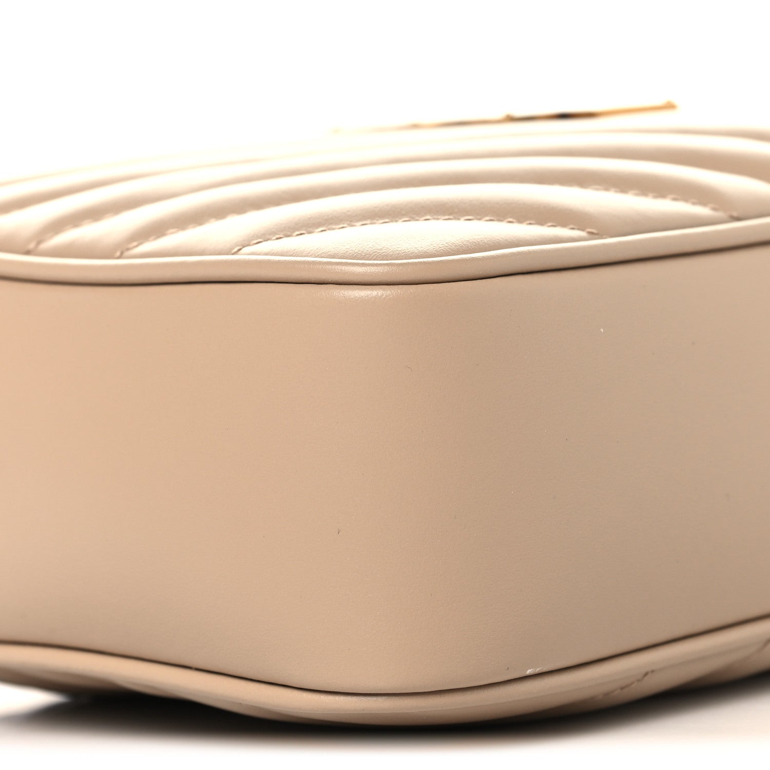 Calfskin Matelasse Monogram Lou Camera Bag Dark Beige