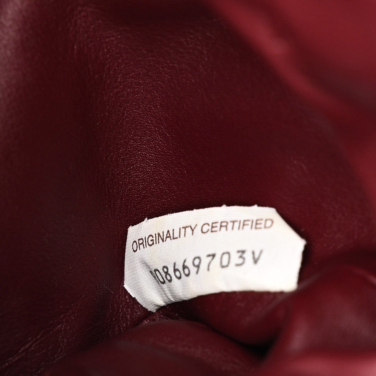 Butter Calfskin The Mini Pouch Bordeaux