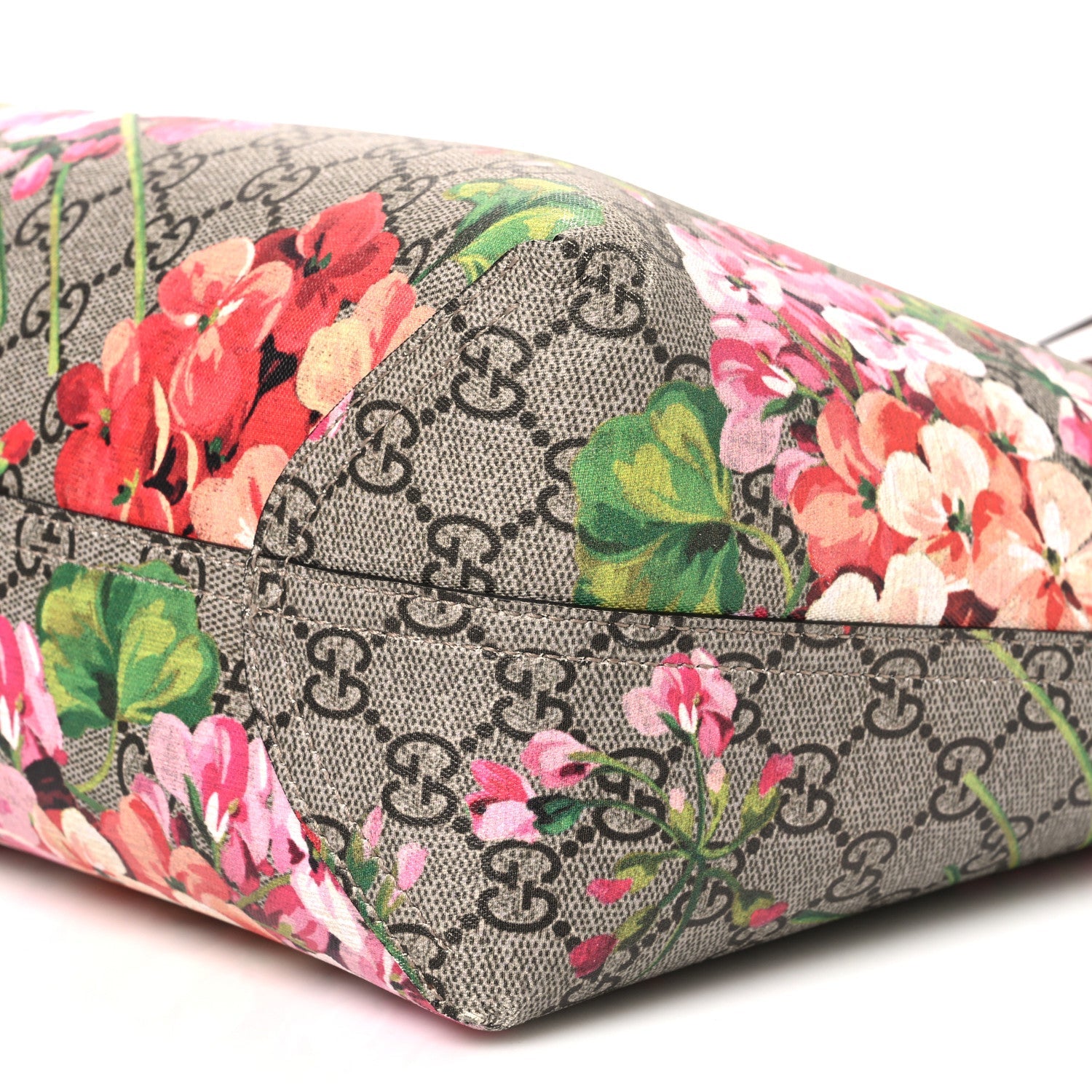 GG Supreme Monogram Blooms Large Reversible Tote Beige Multicolor Dry Rose