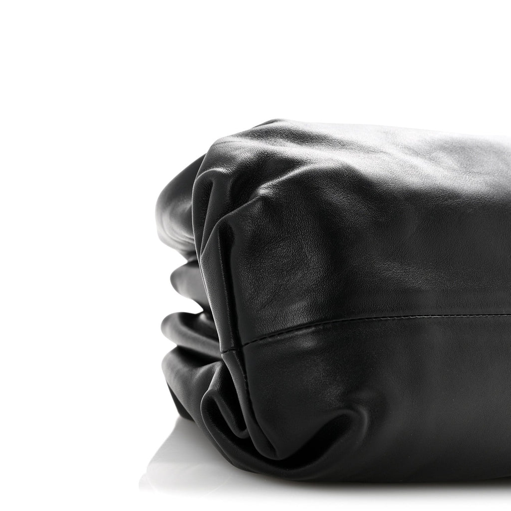Smooth Butter Calf The Pouch Oversized Clutch Black